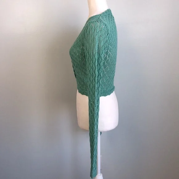 Betsey Johnson Teal Cardigan Sweater